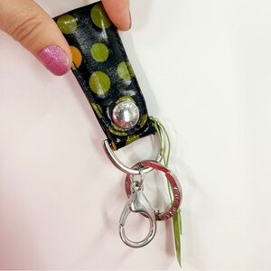Vera Bradley Lucky Dots Loop Keychain